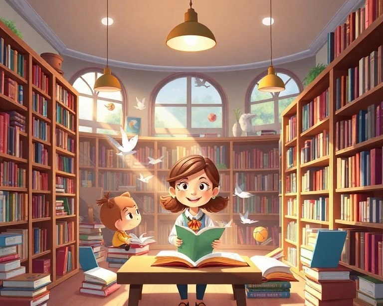 Okulun Kütüphanecisi: Kitapların Dünyası Masalı