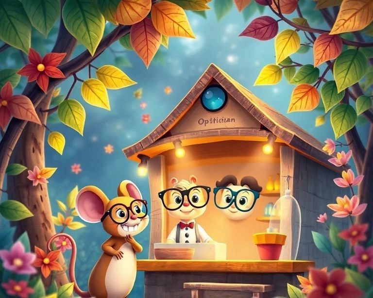 Optisyen Faresi ve Kayıp Gözlükler Masalı Optisyen Faresi ve Kayıp Gözlükler Masalı