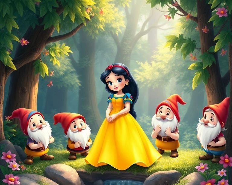 Pamuk Prenses ve Yedi Tılsımlı Düğme Masalı