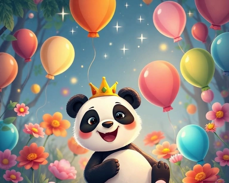 Panda Prens ve Sihirli Balonlar Masalı