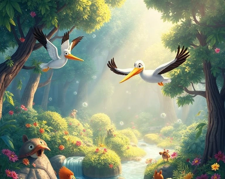 Pelikanın Sihirli Dünyası Masalı