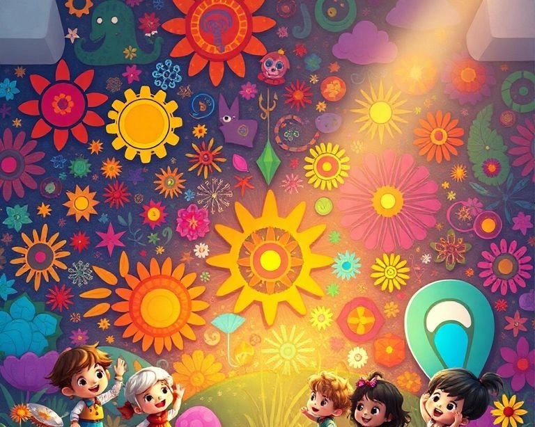 Rengarenk Duvarın Sırrı Masalı