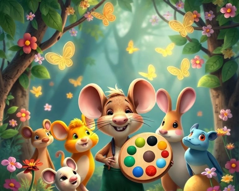 Ressam Fare ve Arkadaşları Masalı Ressam Fare ve Arkadaşları Masalı