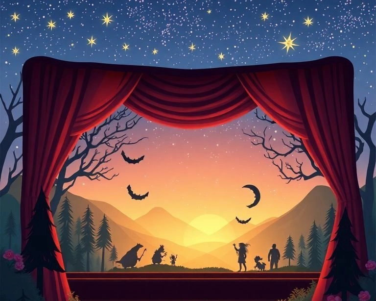 Sihirli Tiyatro Perdesi Masalı Sihirli Tiyatro Perdesi Masalı