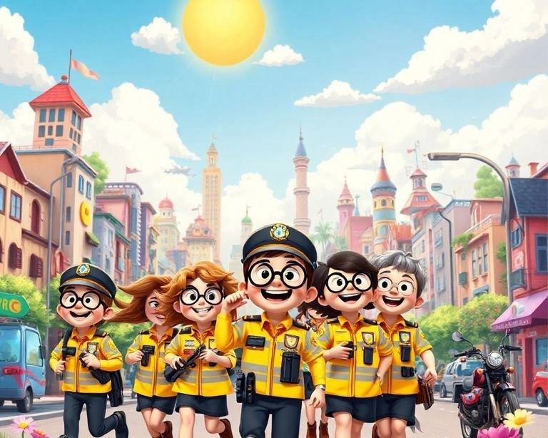 Trafik Polisi ve Arkadaşlarıyla Güvenli Yolculuk Masalı