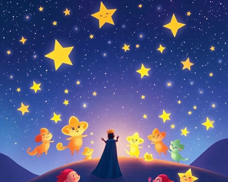 Yıldızların Hikayesi: Gece Kralının Anlatımı Masalı Yıldızların Hikayesi: Gece Kralının Anlatımı Masalı