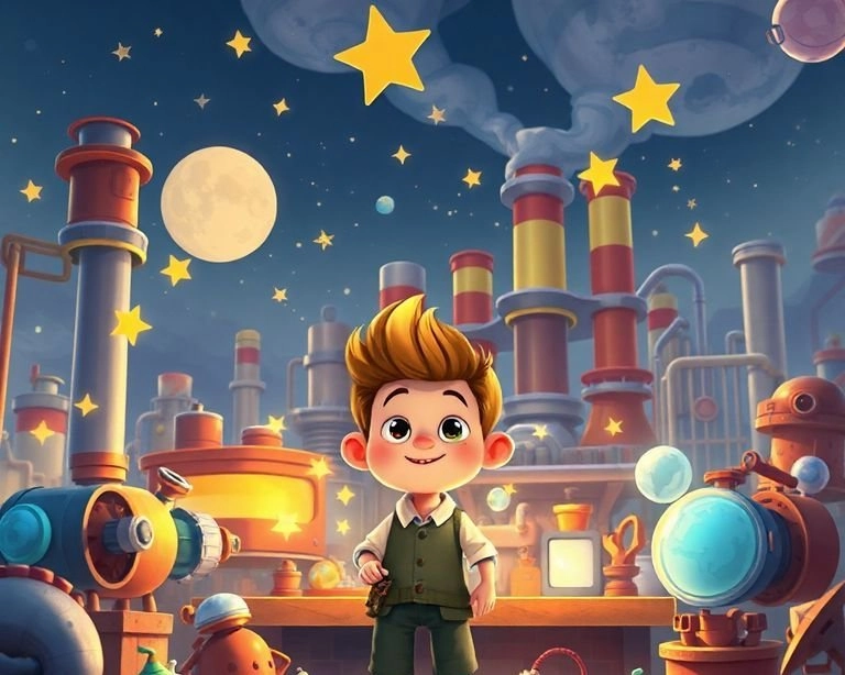 Yıldızların Sırrı: Fabrika İşçisi'nin Macerası Masalı Yıldızların Sırrı: Fabrika İşçisi'nin Macerası Masalı