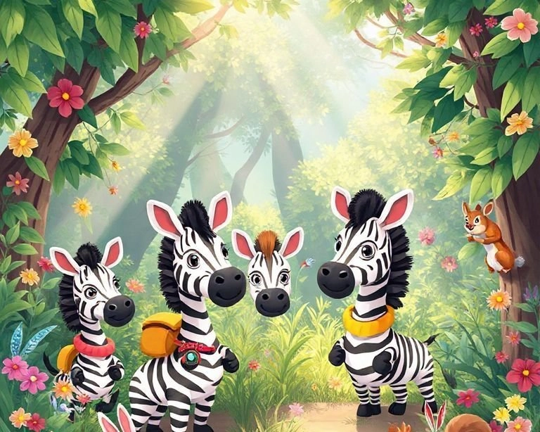 Zebra'nın Büyülü Ormanı Masalı