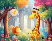 Zürafa ve Renkli Dünya Masalı Z rafa