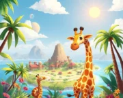 Zürafa'nın Gizemli Ada Keşfi Masalı Z rafa