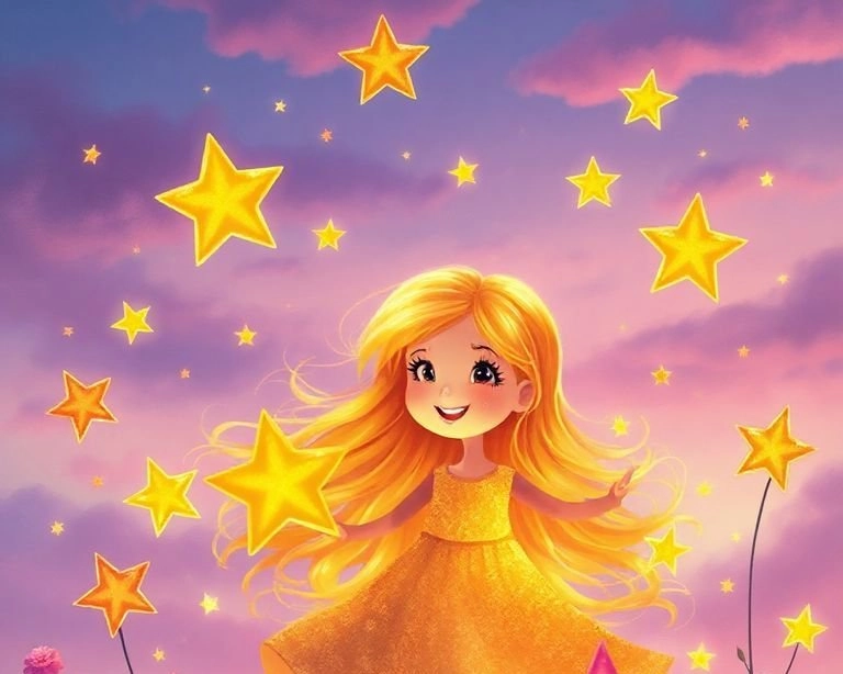 Gülen Güneş ve Neşeli Yıldızlar Masalı