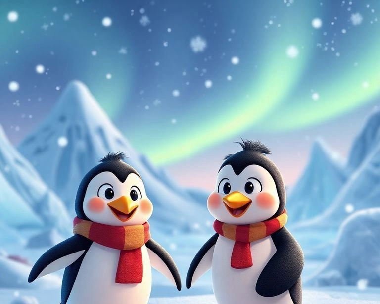 Kar Tanesi Yolculuğu: Güney Kutbu Pengueni Masalı Kar Tanesi Yolculuğu: Güney Kutbu Pengueni Masalı