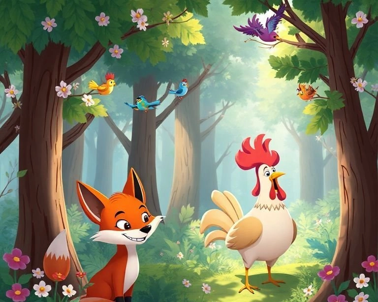 Kurnaz Tilki ve Cesur Tavuk Masalı