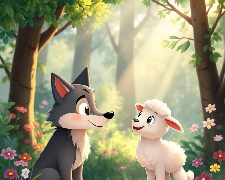 Kurt ile Kuzu Arasındaki Diyalog Masalı Kurt ile Kuzu Arasındaki Diyalog Masalı