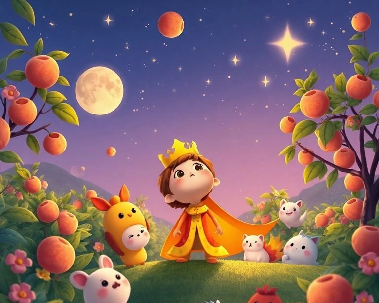 Şeftali Prens ve Yıldızlar Diyarı Masalı