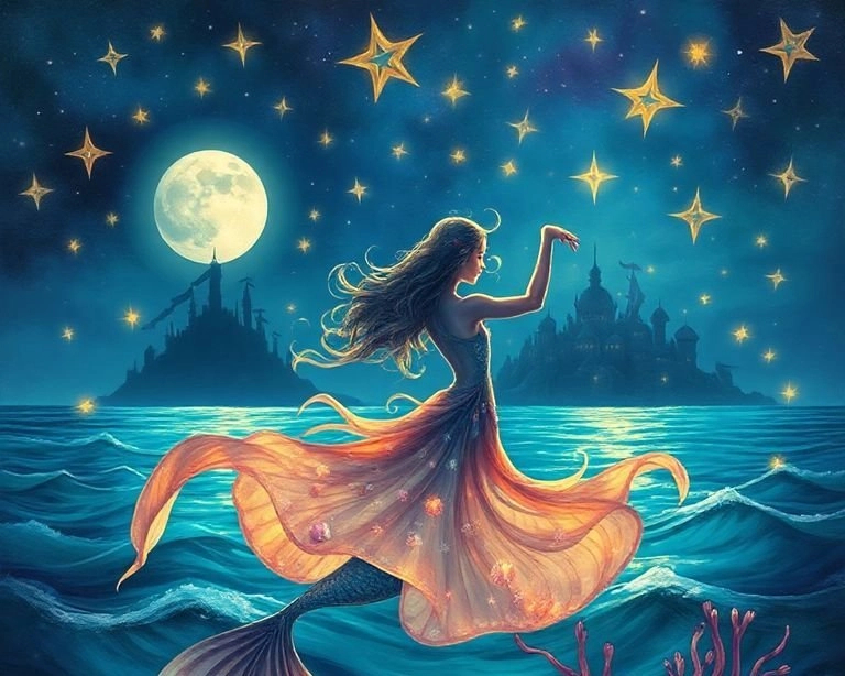 Yıldızlarla Dans Eden Denizkızı: Korsanlar Adası'nda Masalı